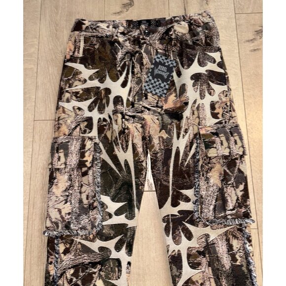 REBEL Vengeance Thick Heavy-Duty Tapestry Mens Size 30x32 Pants NWT Cargo - Picture 2 of 9